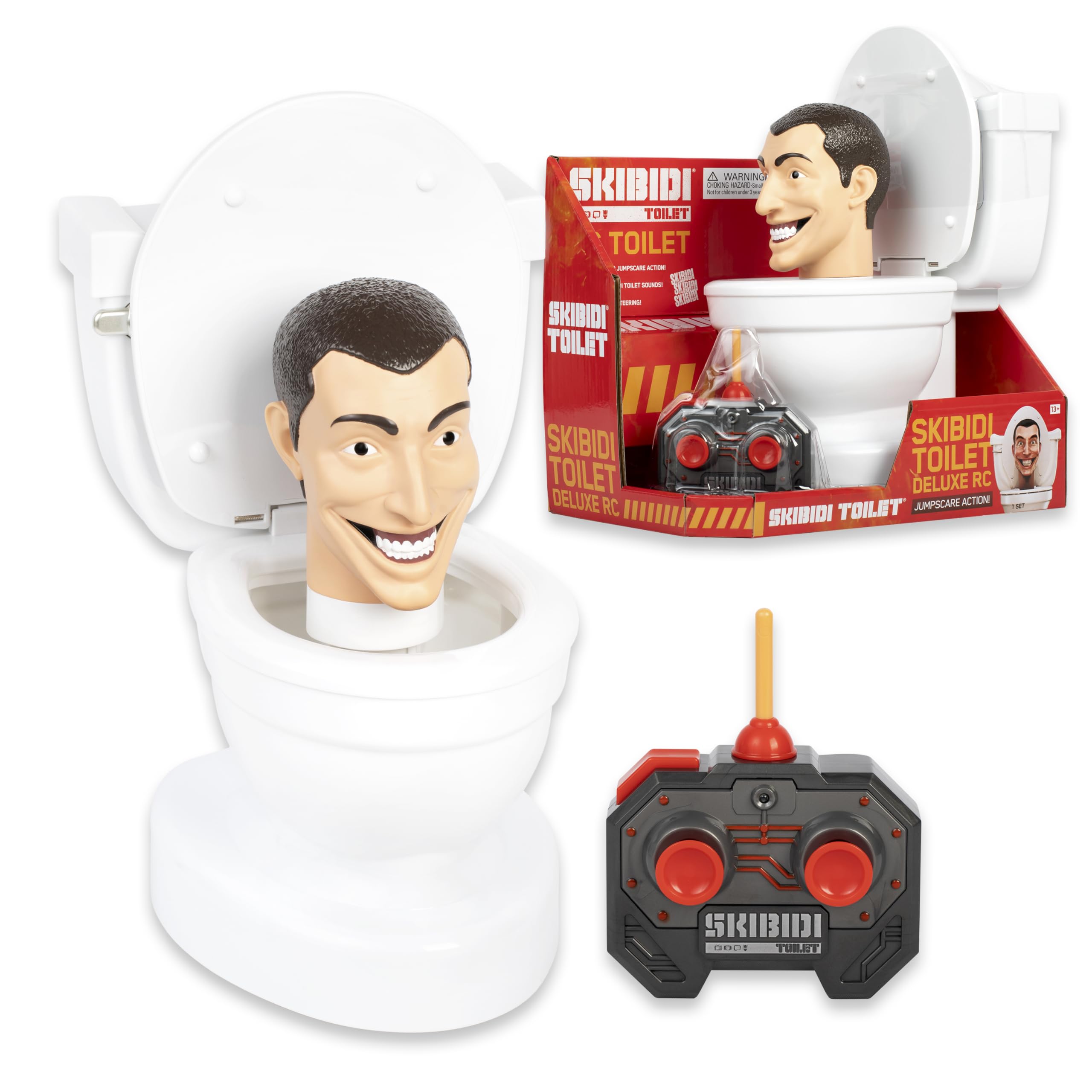 Amazon.com: Skibidi Toilet Deluxe Toilet RC, YouTube Animation Sensation,  Remote Control, Action Figure, Officially Licensed Skibidi Toilet Merch :  Toys & Games