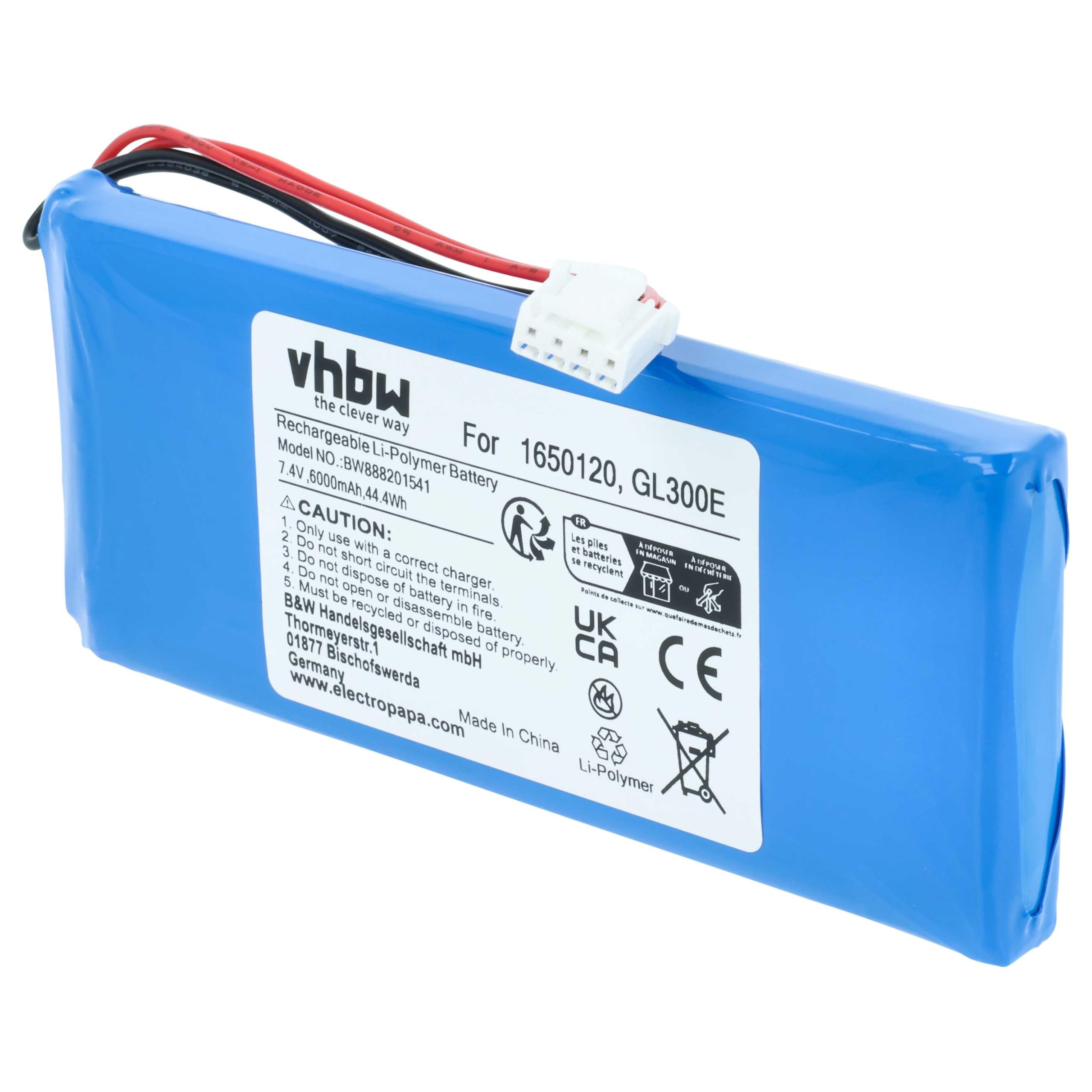 vhbw 1x batteria compatibile con DJI Phantom 3, 3 Professional, 3 Advance controller per drone, telecomando (6000mAh, 7,4V, Li-Poly)