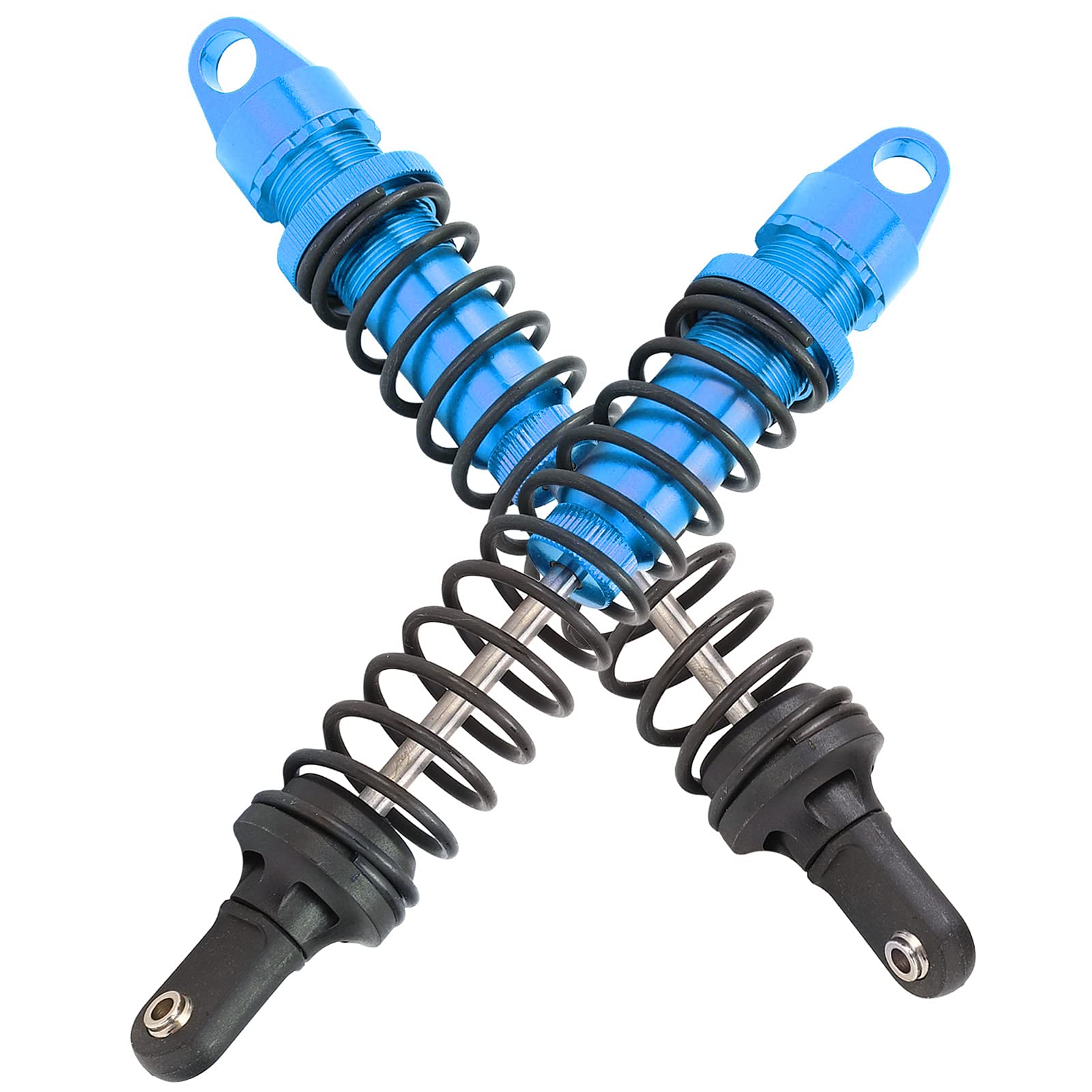 Amortiguador de aluminio RC de 195mm, 2 uds., para coches todoterreno de gasolina HSP 94050 1/5 RC (Azul)