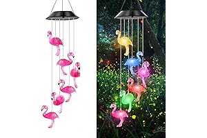 Solar Flamingo Wind Chimes: Illuminate Your Nights with Vibrant Colors