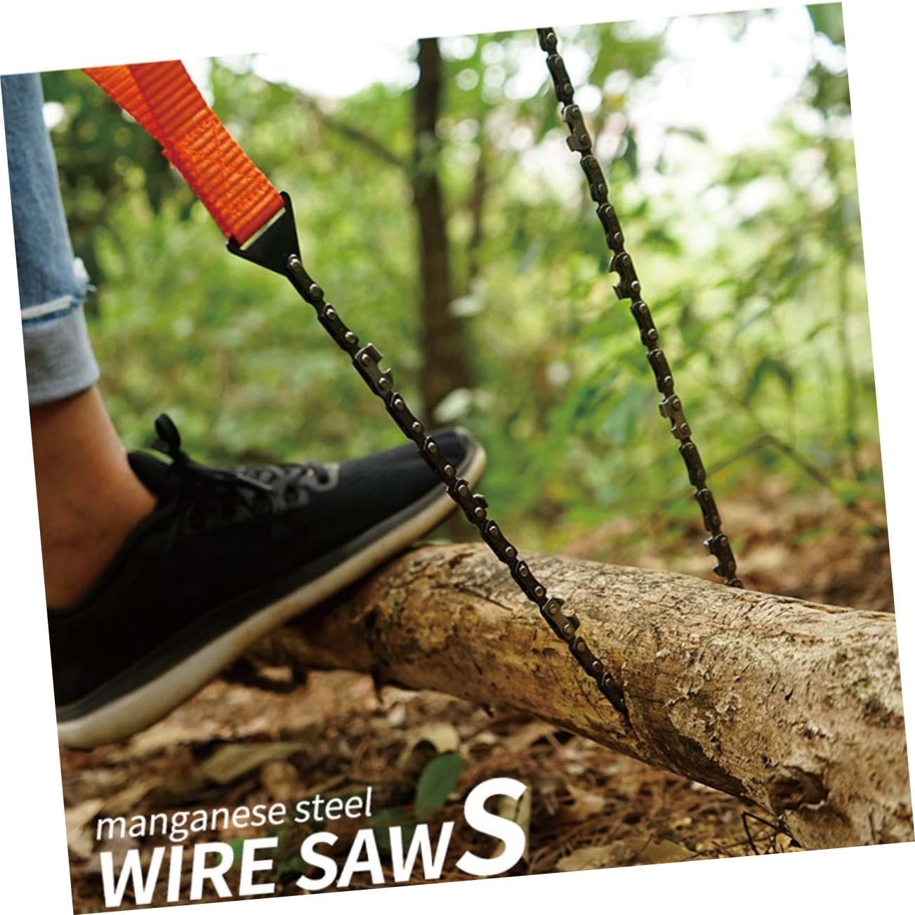 Toddmomy 1set Camping Wire Saws Portable Handheld Survival Chainsaw for Outdoor Activities Travel Hiking Gardening and Tree Trimming Easy to Use Storage Bag
