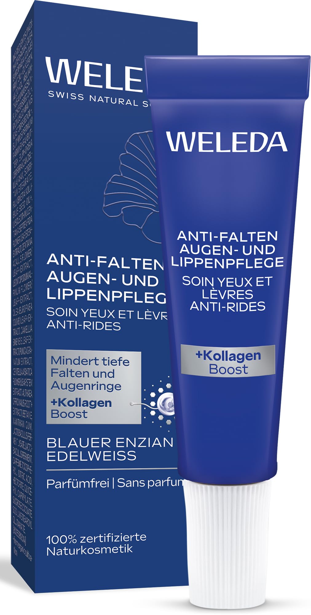 HANJILIAN Enzian Anti-Falten Augencreme – 20 G, Gegen Tränensäcke & Augenringe, Feuchtigkeitsspendend