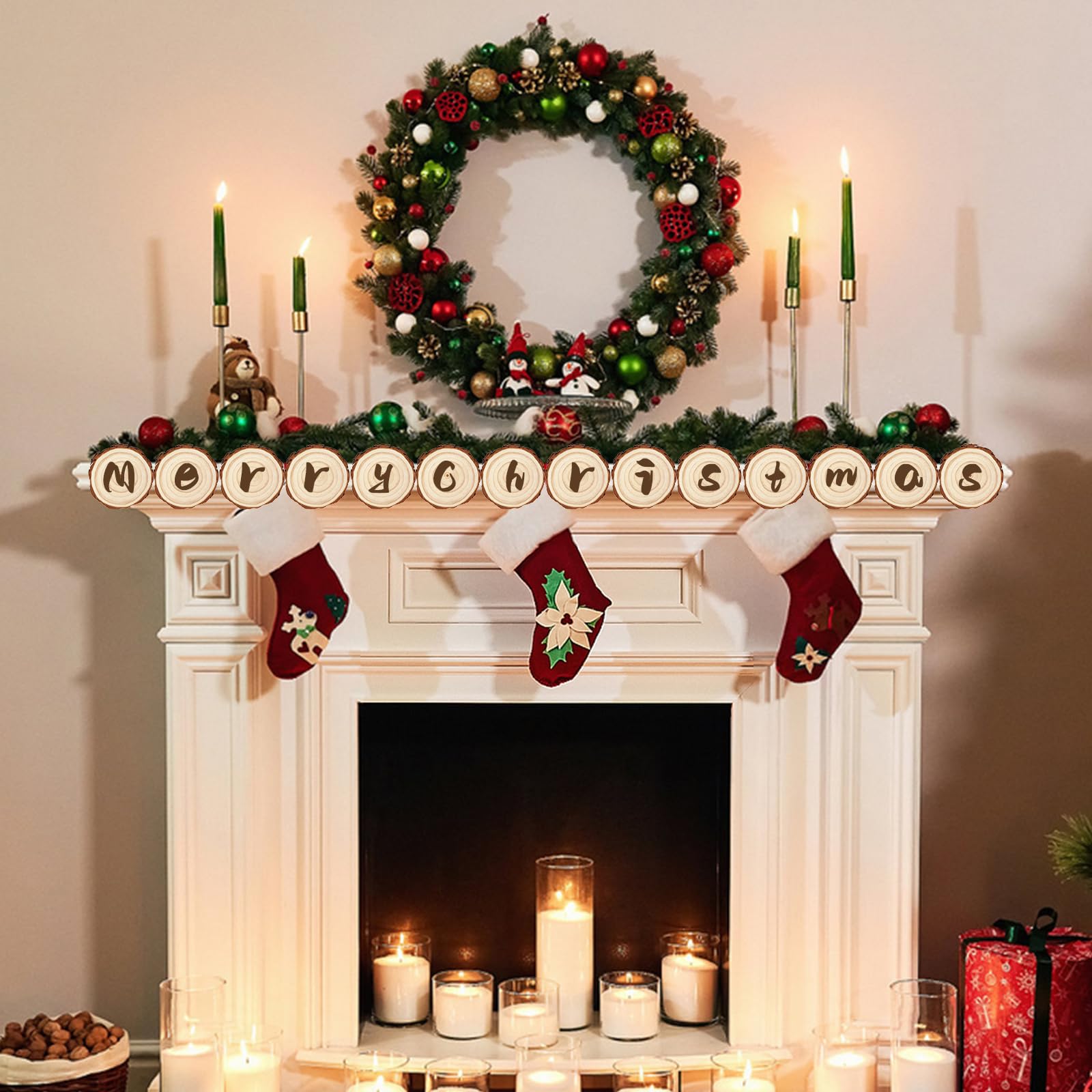 Dischi Di Legno Naturale Da Decorare - 18 Pezzi, Diametro 8-10cm - Foto 6