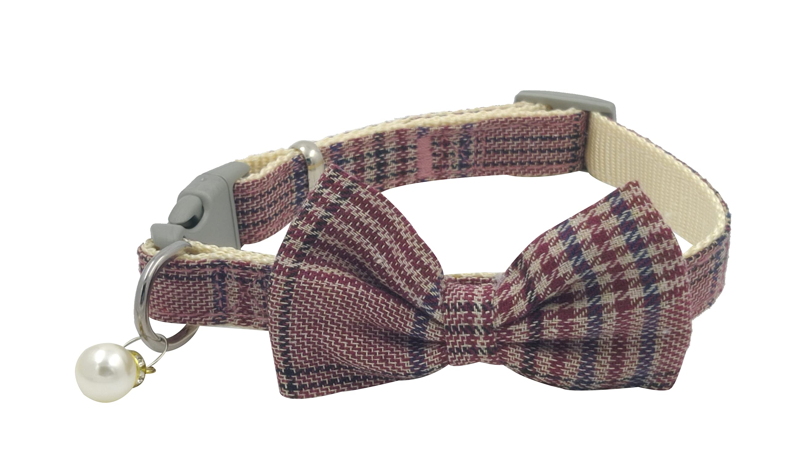 Pets Empire Safety Quick Release Cat Collars, Soft Kitten Collars with Detachable Bow Tie Adjustable 20-30 cm (Pink) (B09VCCY8RM) Amazon Price History, Amazon Price Tracker