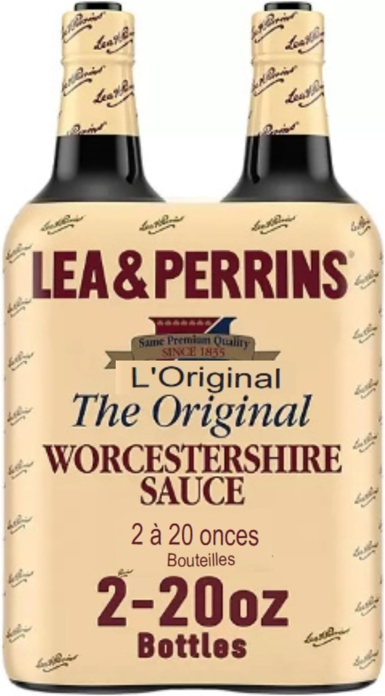 Lea & PerrinsWorcestershire Sauce, 20 Fl Oz (Pack of 2)