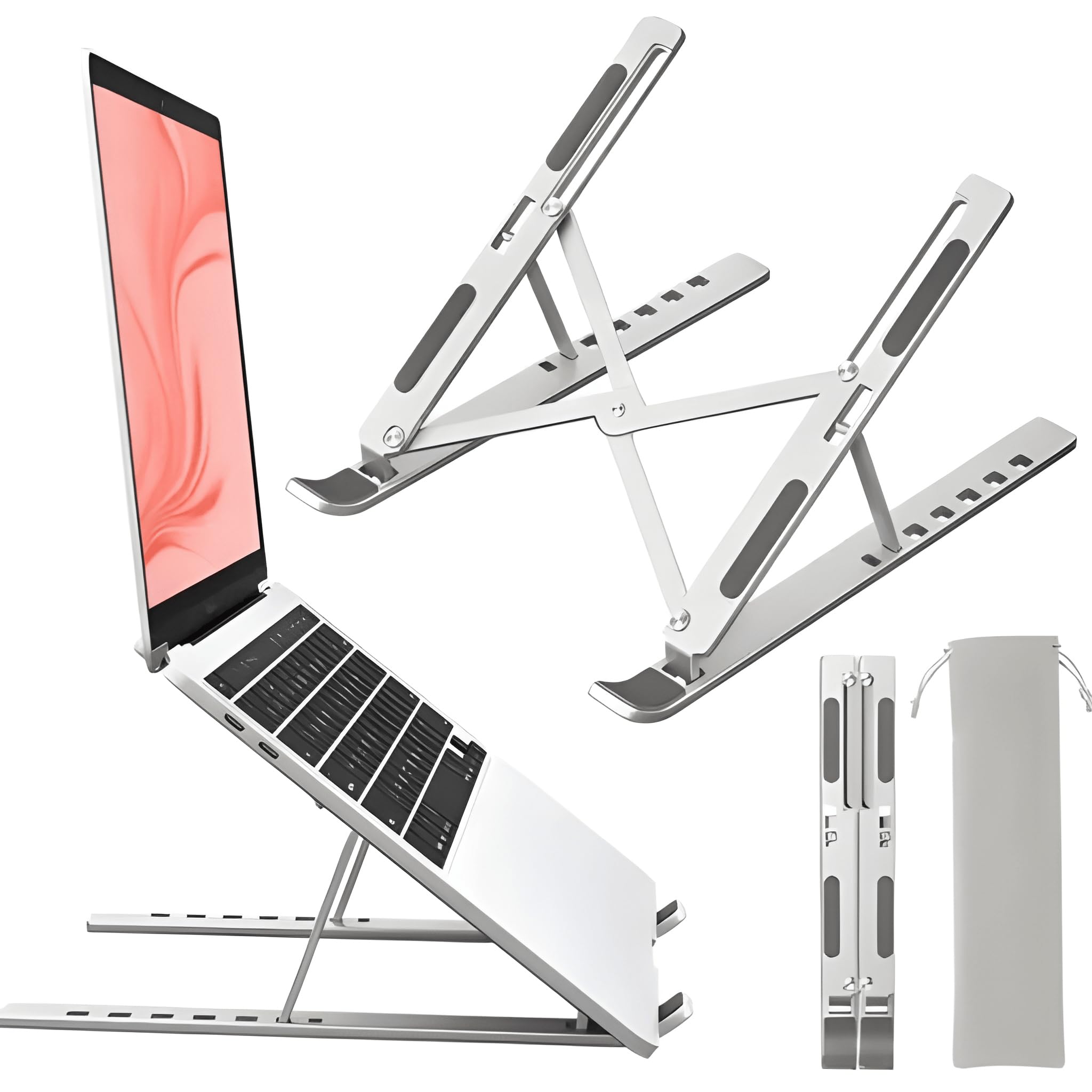 STAR WORK Single Monitor Desk Mount for 13–34” Inch Screens, Heavy Duty Adjustable VESA Monitor Arm with C-Clamp & Grommet Base | Full Motion Tilt & Swivel Rotation (Laptop)-picture-24