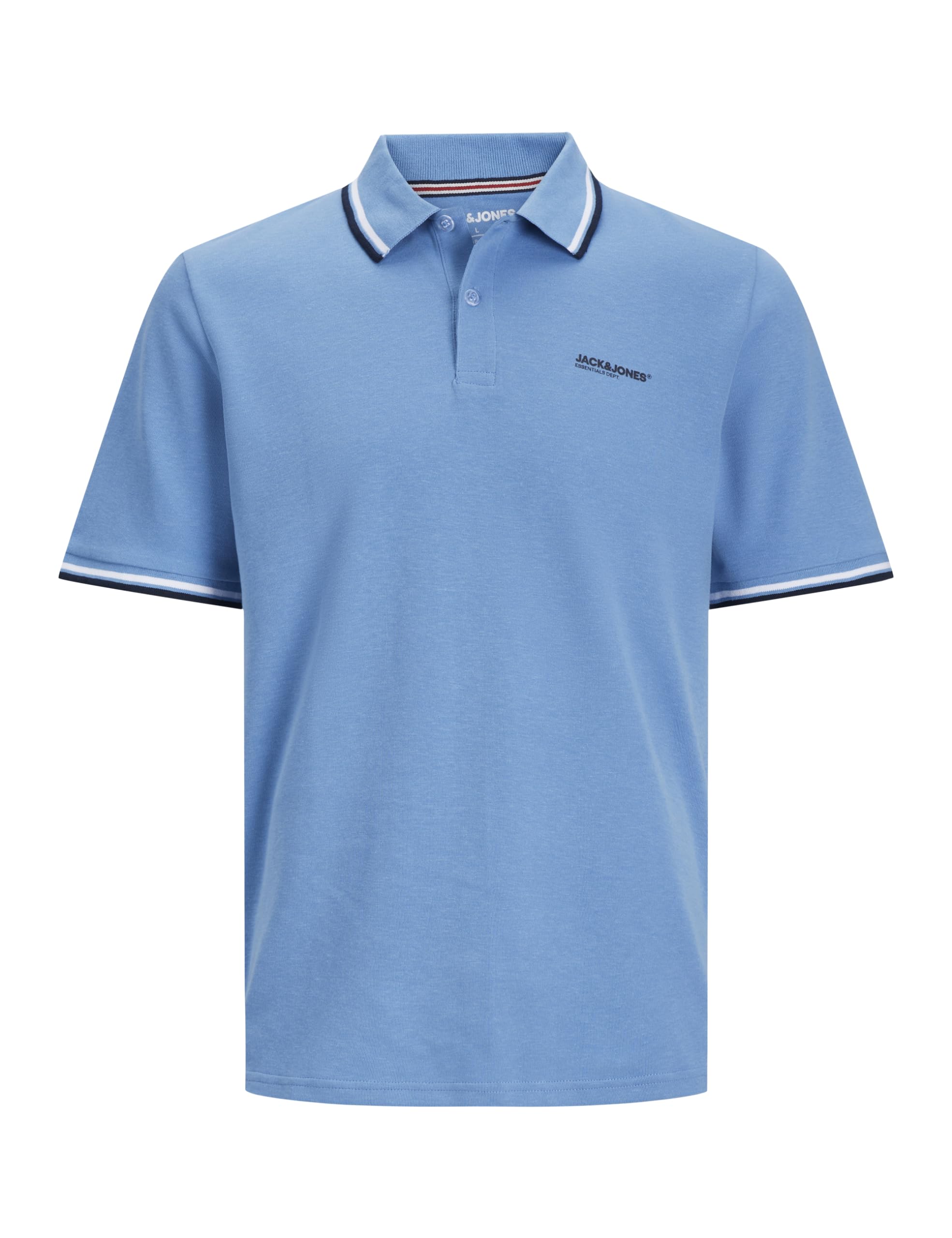 JACK & JONES JJCAMPA Polo SS, Pacific Coast/Print: Small, S
