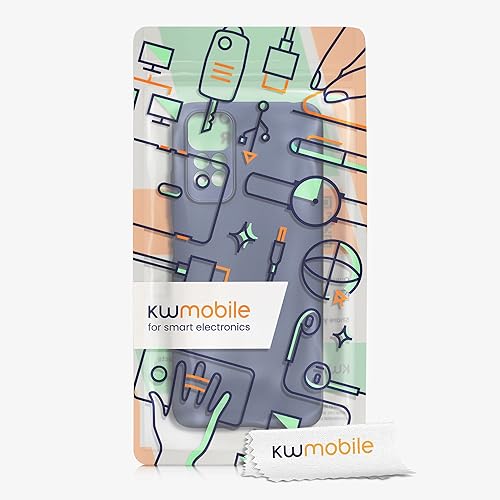 Vista 855 de kwmobile Funda compatible con Xiaomi Redmi Note 11 / Note 11S - Funda protectora de silicona TPU suave y delgada - Azul Báltico Azul (Baltic Blue)