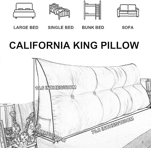 Miniatura 7 de Almohada triangular de lectura, almohada de cabecera de cuña para cama de día, respaldo de tatami, funda extraíble, cojín de soporte lumbar, rojo,