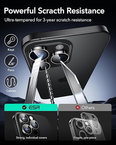 Miniatura 245 de ESR Protector de lente de cámara para Samsung Galaxy S23 Ultra, accesorios para Samsung S23 Ultra, vidrio templado ultrafino resistente a