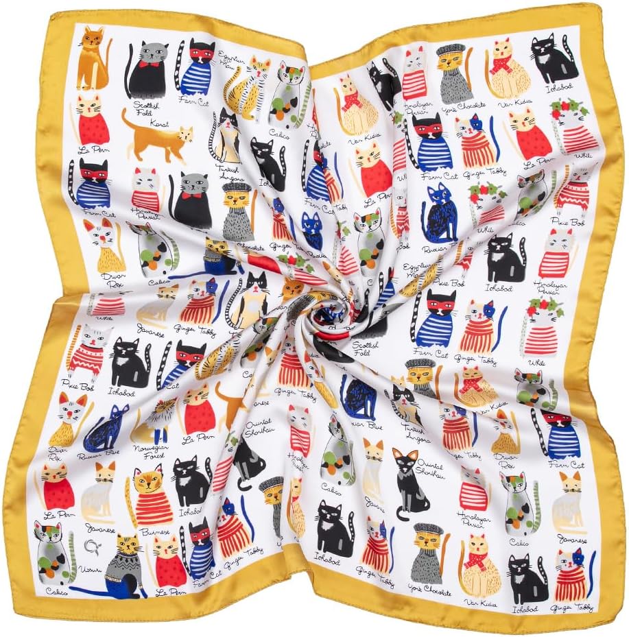 27 inch Silk Feeling Scarf Medium Square Satin Head Scarves Fashion Neck Scarfs for Women - Image 3