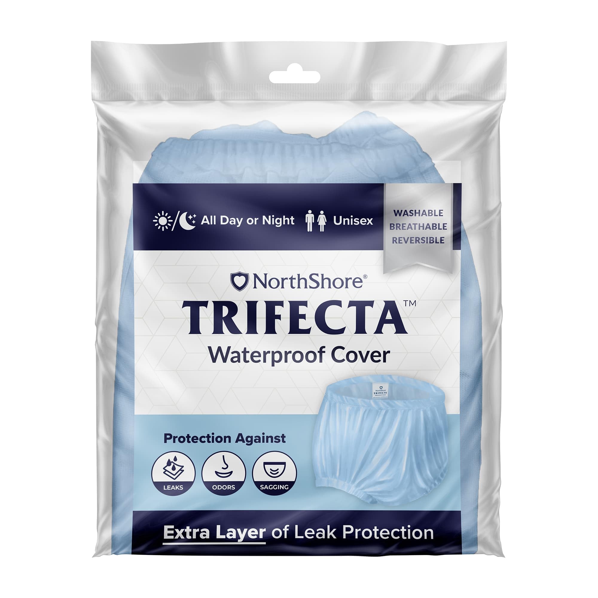 NorthShore Trifecta Waterproof Covers, Blue, Large, Each