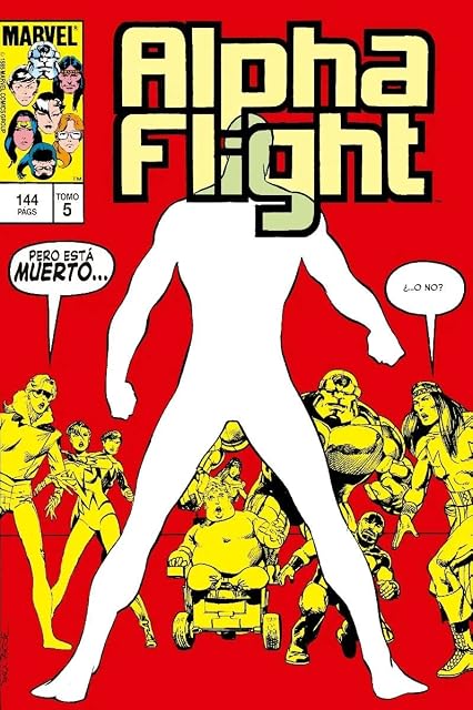 Portada de Biblioteca alpha flight n.5. 1985: alpha flight 25-29, secret wars ii 4 usa