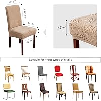 Vista 38 de Fundas para sillas de comedor, fundas para sillas de comedor, fundas elásticas para sillas Parsons, funda protectora para silla de comedor, cocina