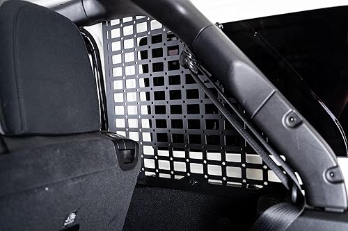 Miniatura 3 de DV8 Offroad Paneles de almacenamiento Molle para ventana trasera para Jeep Wrangler JL 2018-2023 de 4 puertas | Incluye paneles laterales del