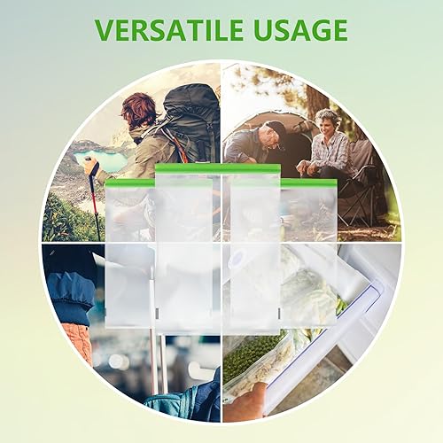 Miniatura 6 de Bolsas de almacenamiento a prueba de olores, 28 x 20 pulgadas, bolsas de almacenamiento reutilizables con cierre de cremallera de doble pista,