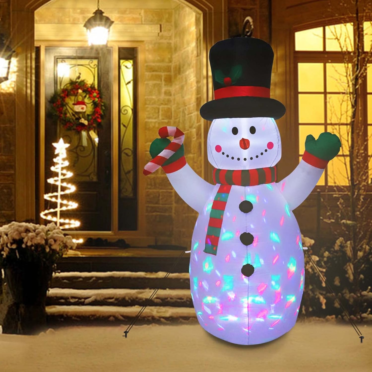 Christmas Inflatables Snowman Outdoor Yard Decorations
