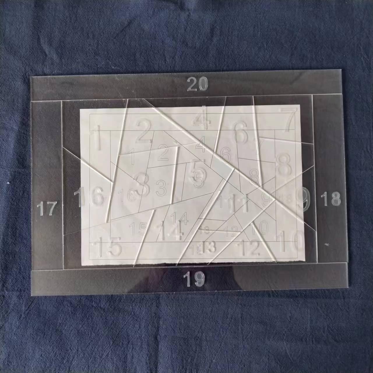 Modèles de tapis de table basse et pochoir couture HONEYSEW