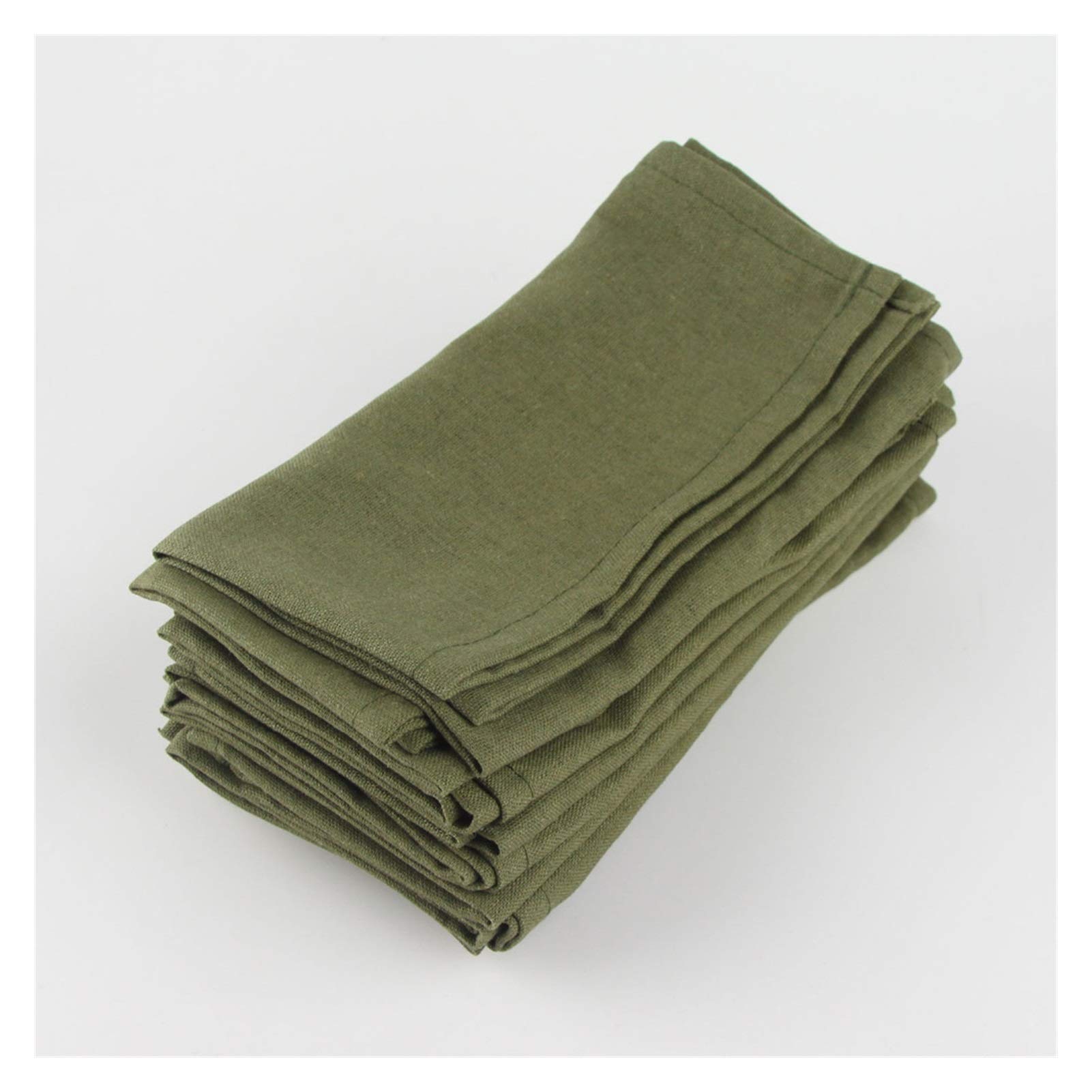 Ensemble de 12 pcs serviettes de toile de tissu 40x40cm Serviettes de draps de draps de table de linge Softemat Table à manger douce pour serviettes Tapis de table pour enfants Tissu de serviette de t