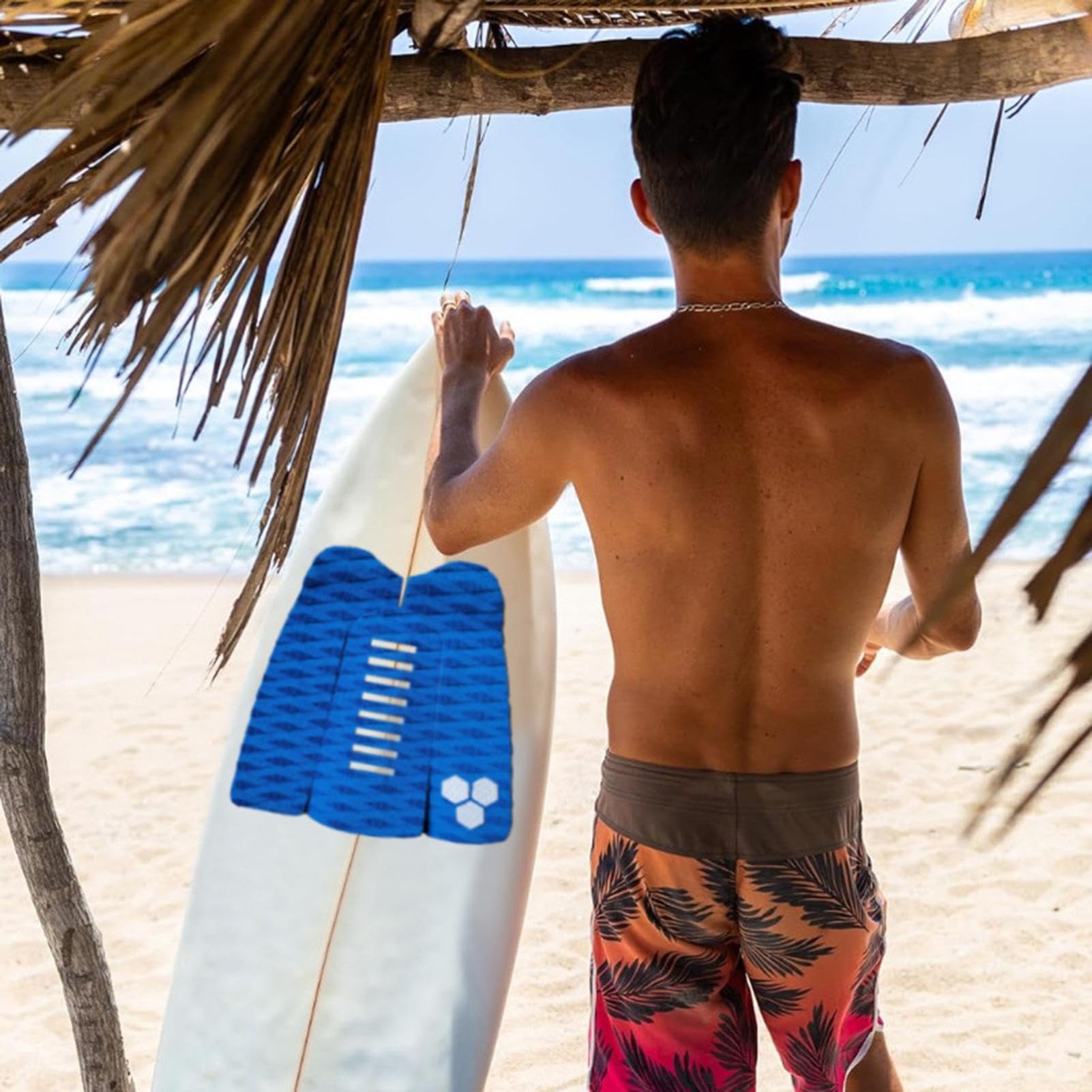 Professional Surfing Traction Pad, Surfboard Non-Slip Pad, Deck Grip for Surfing, Surfboard Traction Pad Anti-Slip Traction Pad Tailpad Deck Grip Surfboard Traction Pad for Surfing