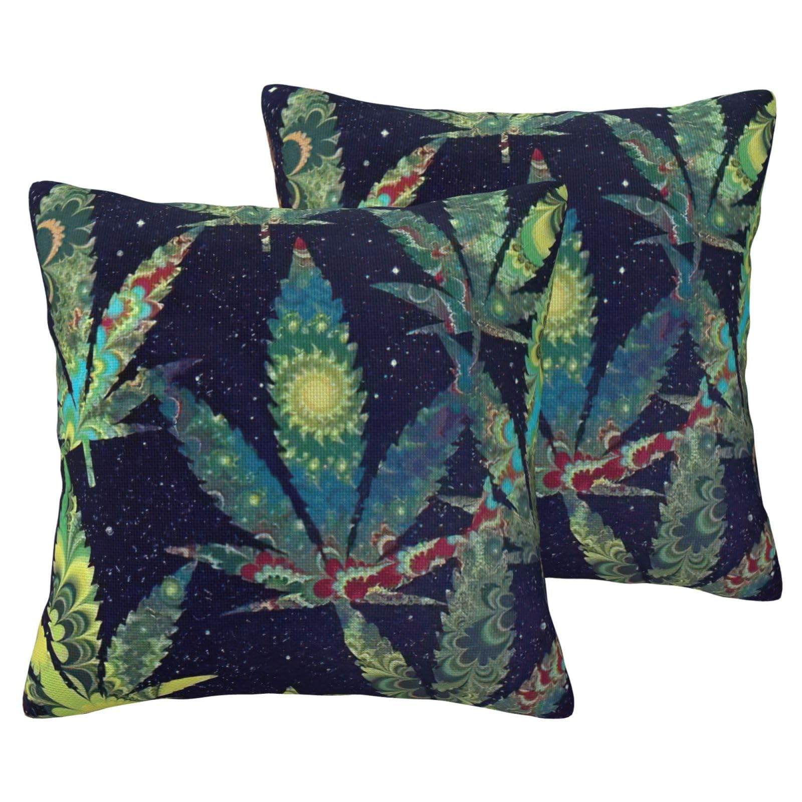 Taie d'oreiller lot de 2 en lin imitation A Puff In Time pour lit