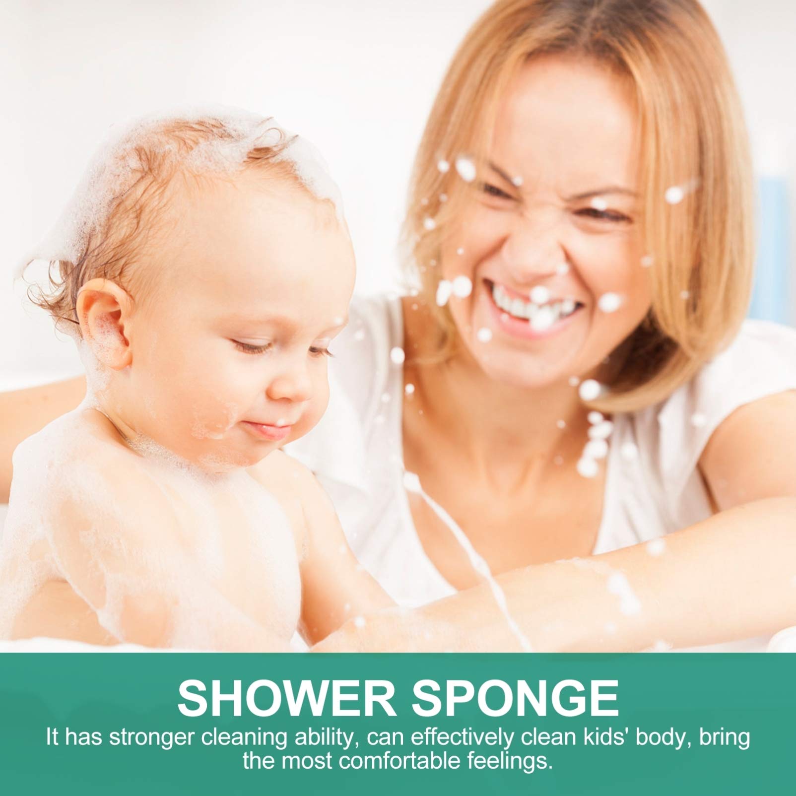 minkissy 8piezas Esponjas De Baño Para Niño Niña De Exfoliación Esponjas Naturales Accesorios Para Baño Infantil