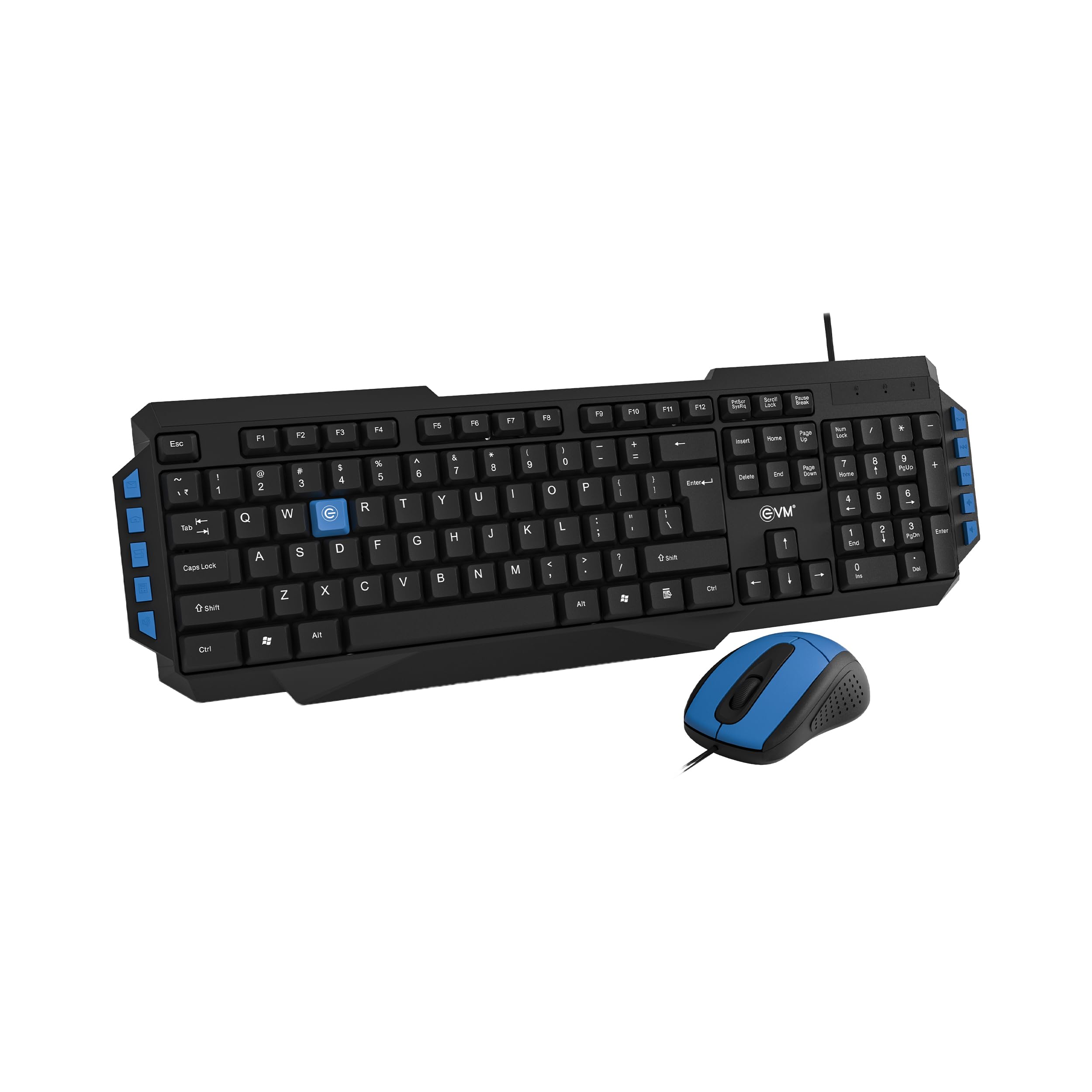 EVM Wired Keyboard Mouse Combo USB | Computer Combo for Laptop PC | Ergonomic Keyboard and Mouse | Plug & Play | Smooth Typing & Control | 1 Year Warranty(EVM-WDKM-414)-image-37