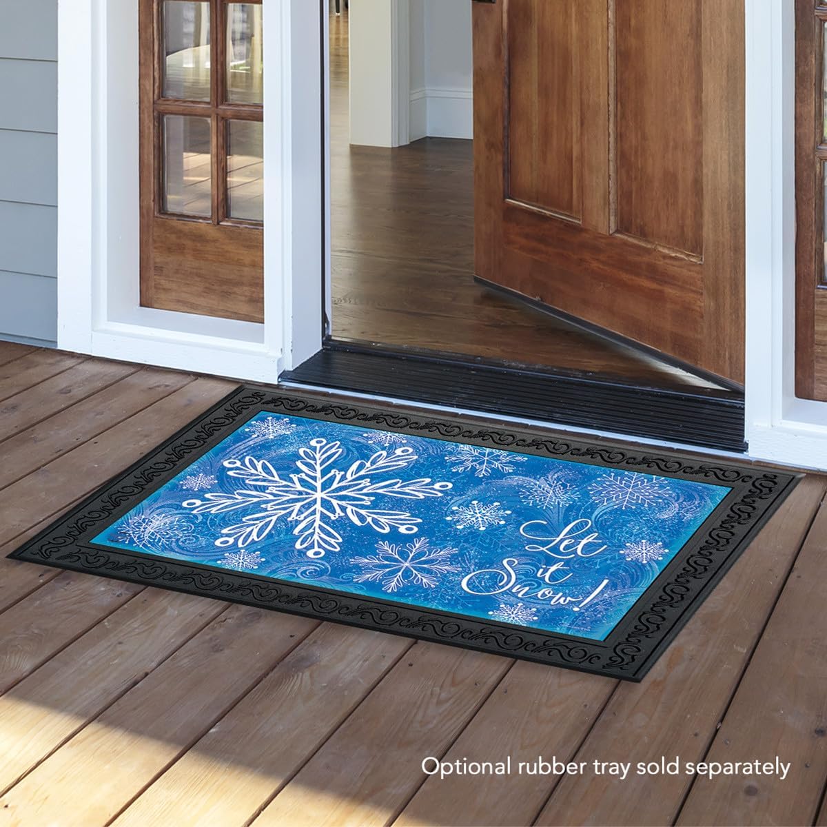 Briarwood Lane Glistening Snowflakes Winter Doormat