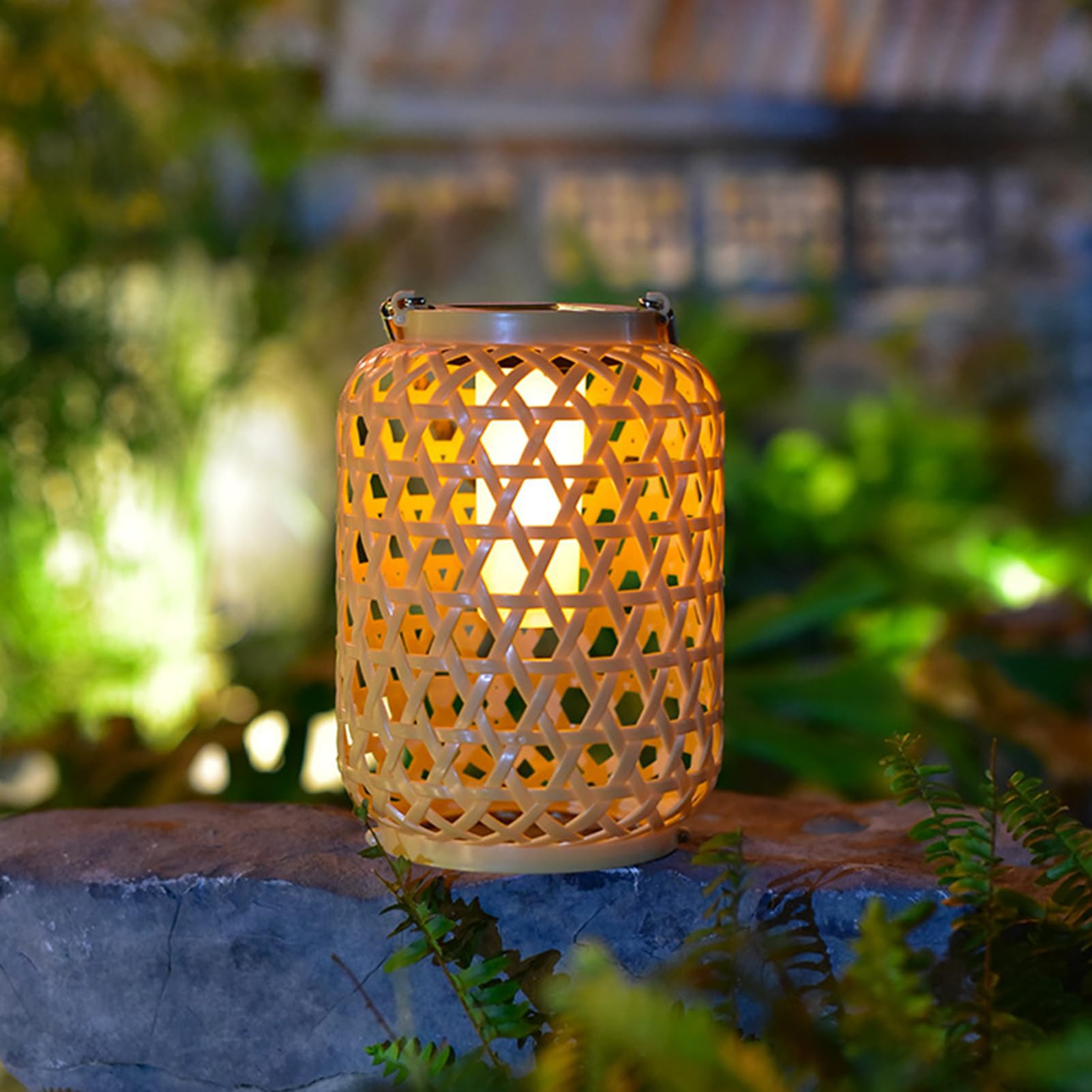 Adiwo Solar vervangstukken - 6 x 7,5 cm lichtafdekking, IP44 waterdicht LED-paneel voor tuinlantaarn, terras, 2m warmwitte lichtsnoer DIY