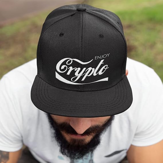 Enjoy Crypto Back Mesh Hat Casual Wear Baseball Cap for Men & Women Breathable Mesh Back Adjustable Snapback Strap
