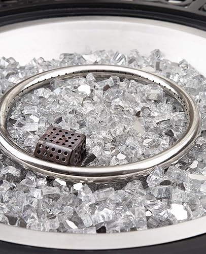 Miniatura 9 de NUPICK Vidrio ignífugo reflectante de 20 lb 12 pulgada, seguro, sin ennegrecimiento, ecológico, brillante, moderno, contemporáneo, interiorexterior