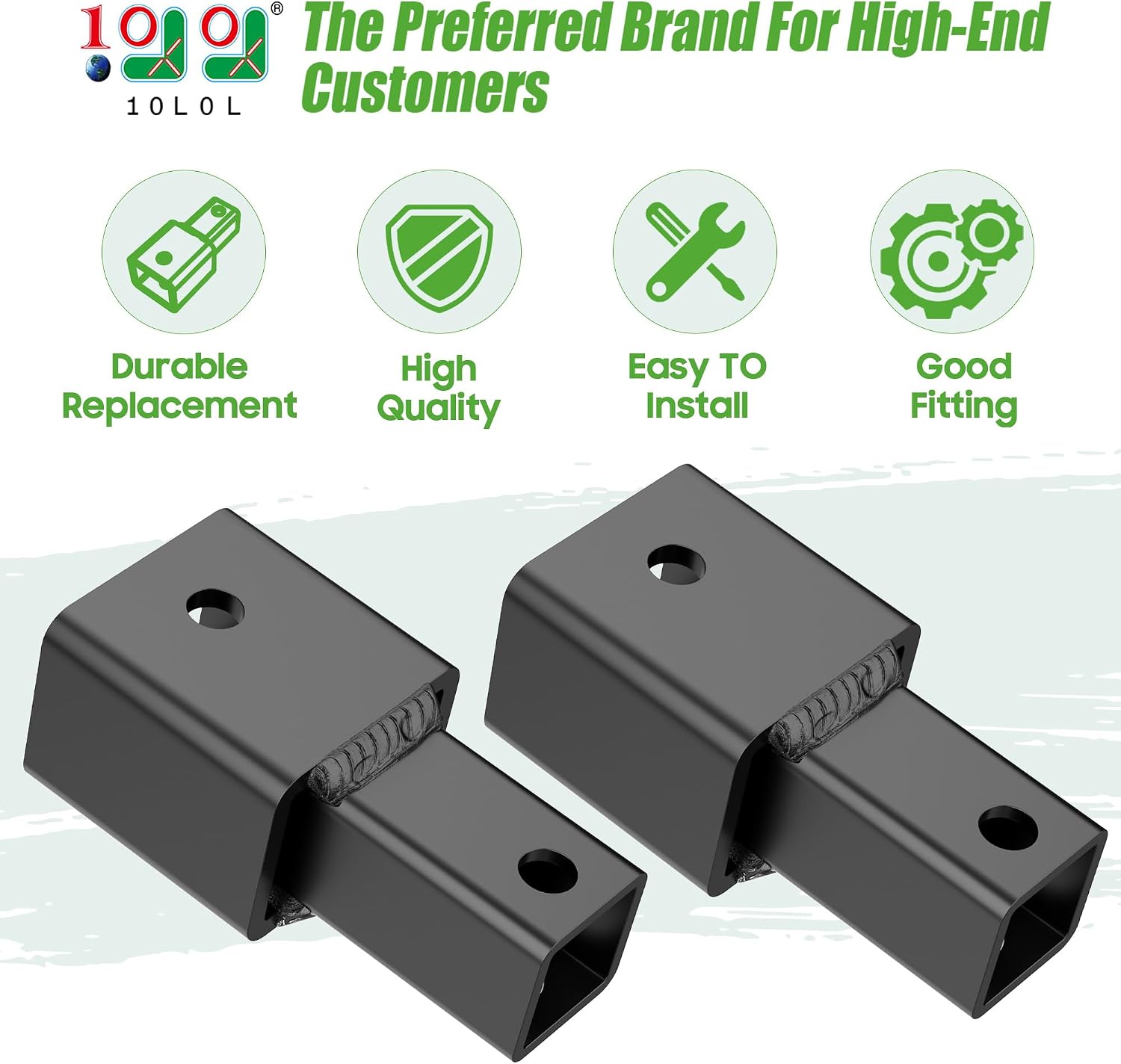 10L0L Golf Cart Shock Extenders - Heavy Duty Rear Shock Extension for Yamaha G29 JR6-F2210-00 (JR6-F2210 Adapter)