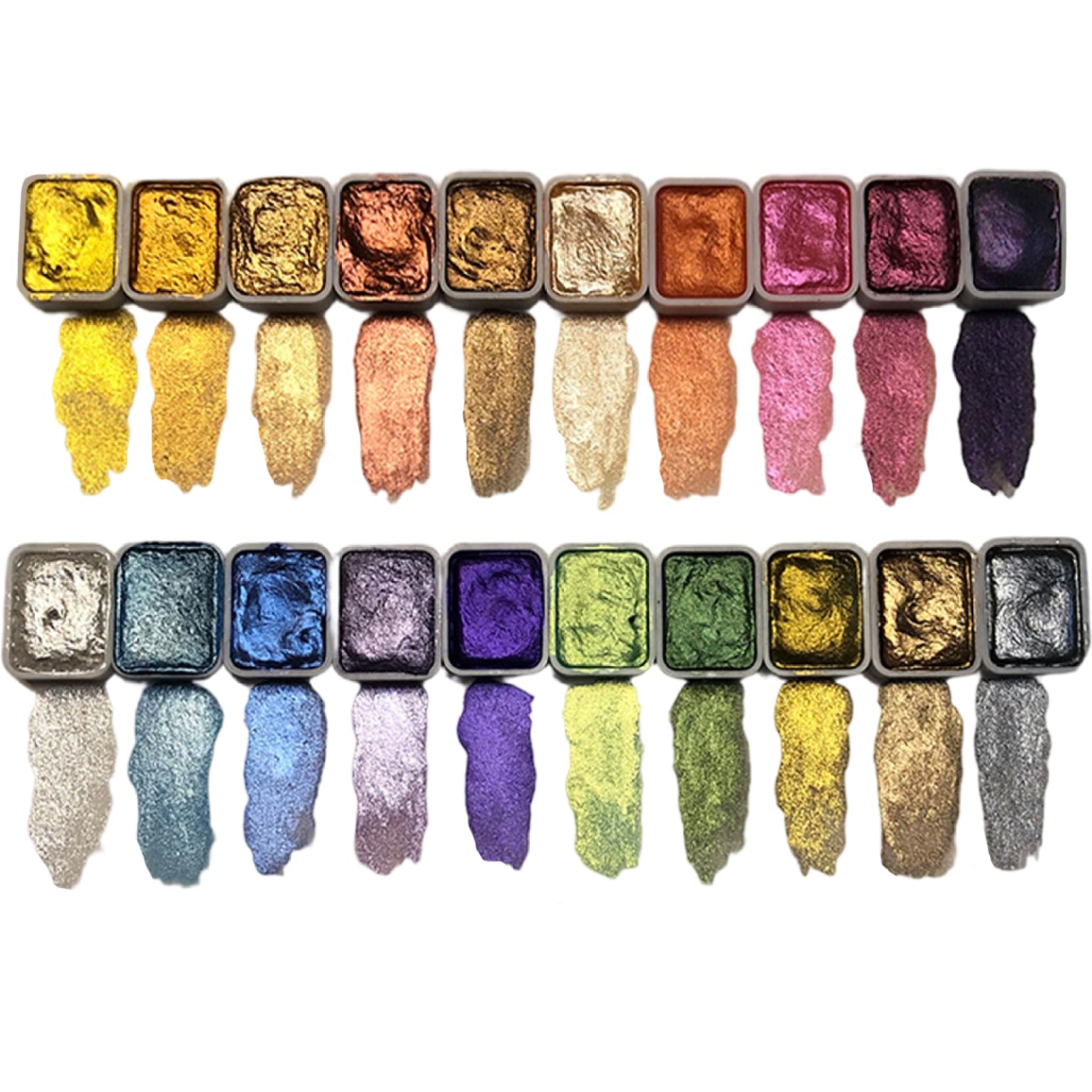 Coffret peinture aquarelle enfant et adulte avec nuancier et palette céramique