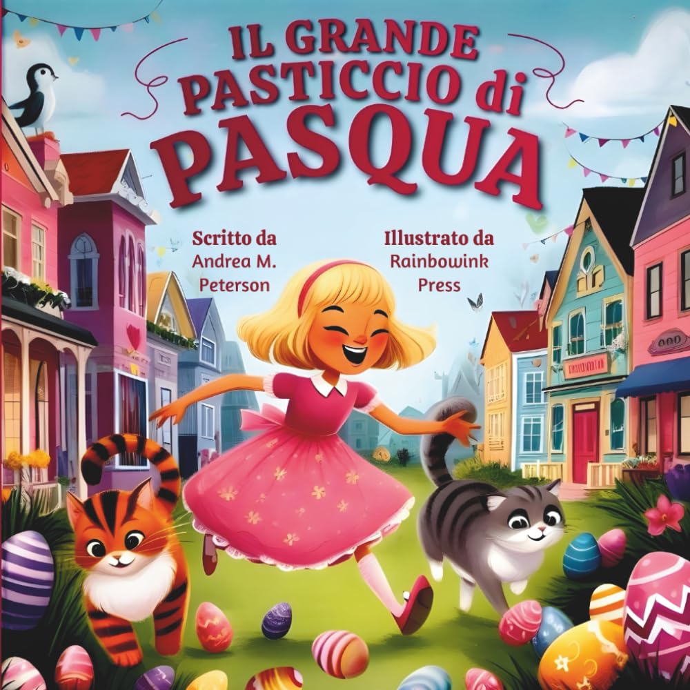 Il Grande Pasticcio di Pasqua: Scritto da Andrea M. Peterson, Illustrato da Rainbowink Press: Una Bellissima Avventura Pasquale per Bambini dai 6 ai 9 ... con Gatti Monelli, Conigli e Uova Magiche