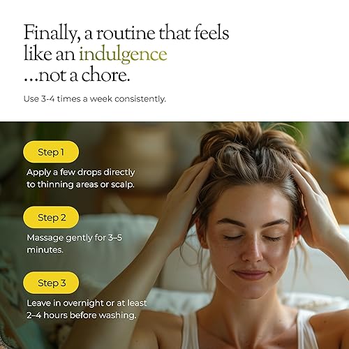 Miniatura 4 de regener8 Aceite para el cabello y el cuero cabelludo para mujeres, mezcla de aceites esenciales y portadores para adelgazamiento y pérdida