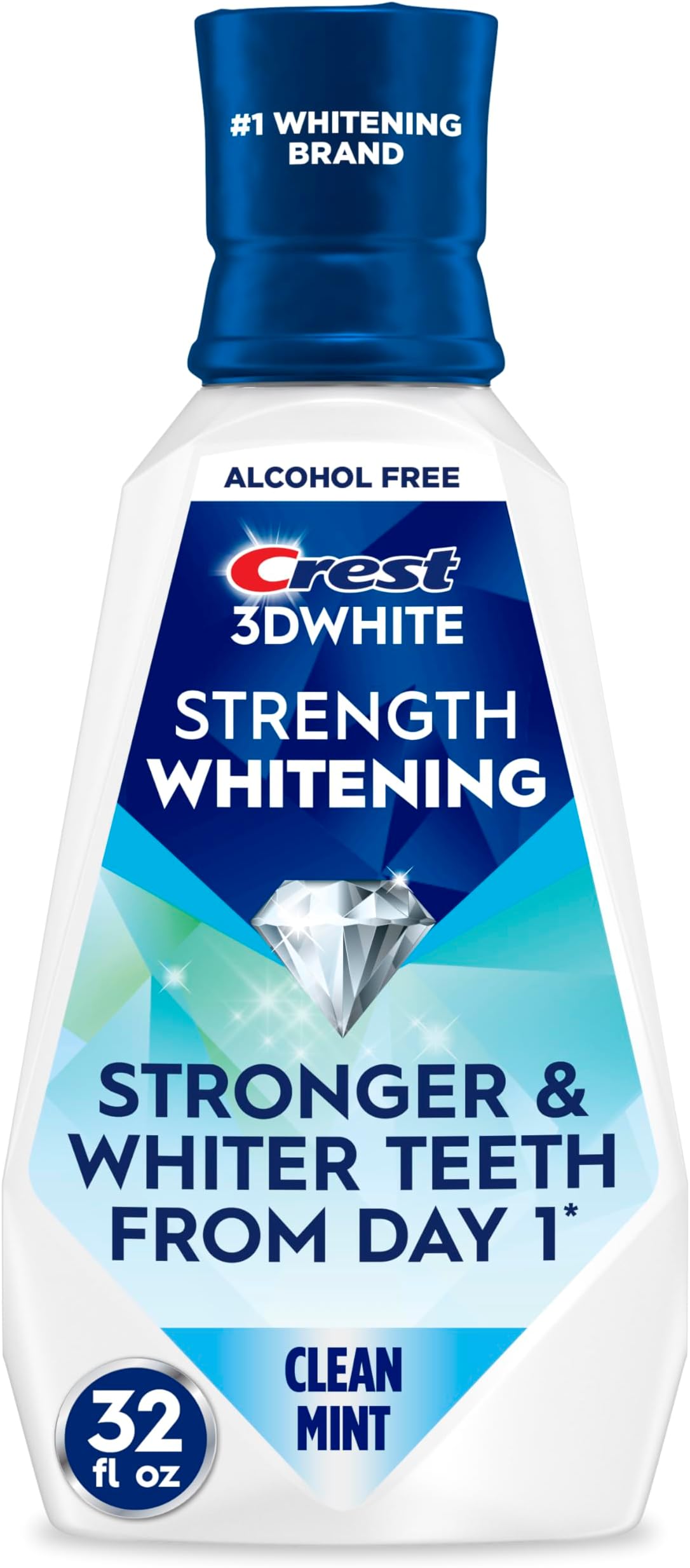 3D Clean Mint Mouthwash, 32 Fluid Ounce