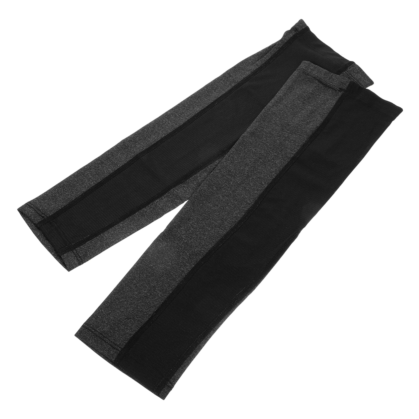 TOYANDONA Manga de protección Solar Cubrir Mangas de Brazo de protección Solar UV Solar Flexible de Brazos Mangas Protectoras de Brazo para Hombre Nylon Negro