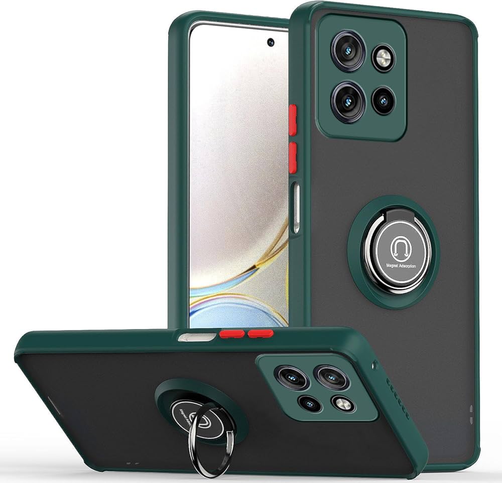 WBWONE Cover per Motorola Moto Edge 40, TPU Silicone e PC