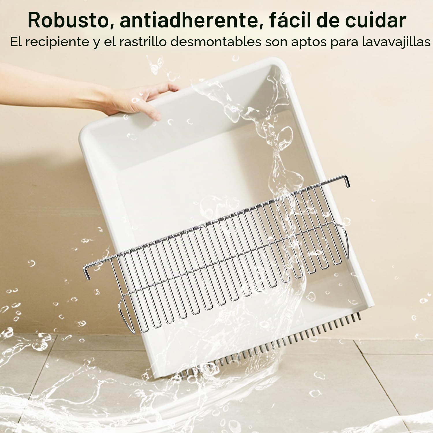 UBPET C31 Arenero Gatos Autolimpiable, Arenero Autolimpiable Abierto con Control por App, Desodorizador, Diseño de Doble Peine, Gran Capacidad, Arenero Automatico para Múltiples Gatos