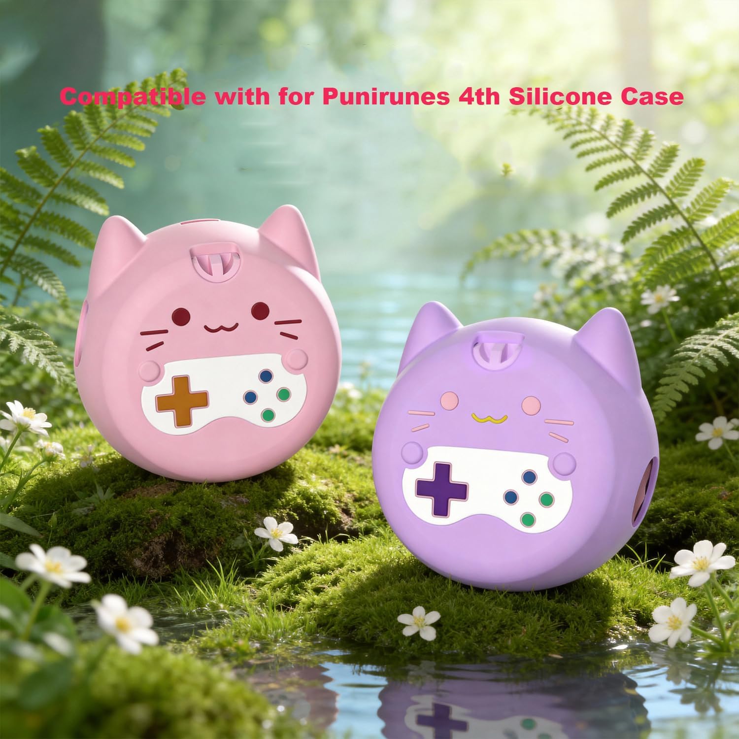 for Punirunes 4th Silicone Case Cover,Soft Skin-Friendly Protective Shell with Waterproof&Drop-Resistant,Shockproof Sleeve (Purple)