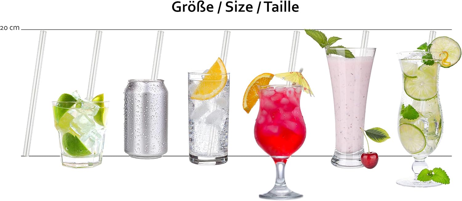 Flаѕh Sаlе STRAWGRACE® Handmade Glass Straws, Straight - independently tested in DE - Set of 25 with 2 Brushes - Glass Drinking Straws, Ideal for Smoothie etc. - 20 cm x 10 mm - Healthy, Reusable, Free of BPA 70% оƒƒ Dіѕсоunt STRAWGRACE® Handmade Glass Straws, Straight - independently tested in DE - Set of 25 with 2 Brushes - Glass Drinking Straws, Ideal for Smoothie etc. - 20 cm x 10 mm - Healthy, Reusable, Free of BPA