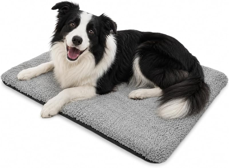 Tapete Térmico Autoaquecível para Cães NWK com Superfície Felpuda e Base Antiderrapante, 88,9 x 58,42 x 2,54 cm