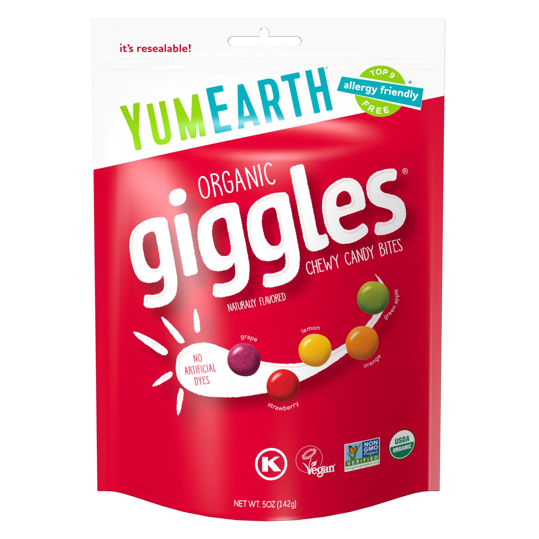 YumEarth, Organic Giggles, 5 Oz