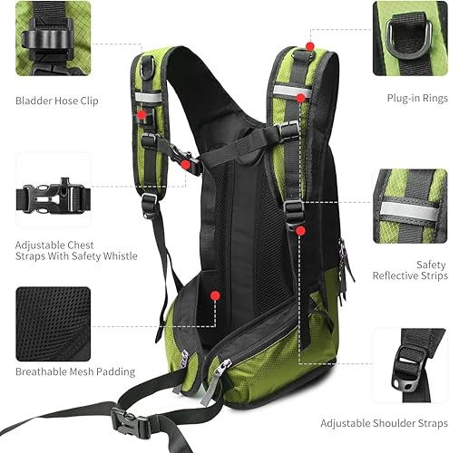 Miniatura 3 de Hydration Pack, Insulated Hydration Backpack with 2L Hydration Bladder, Hiking Backpack for Men Women Kids, Water Backpack for Hiking, Running,