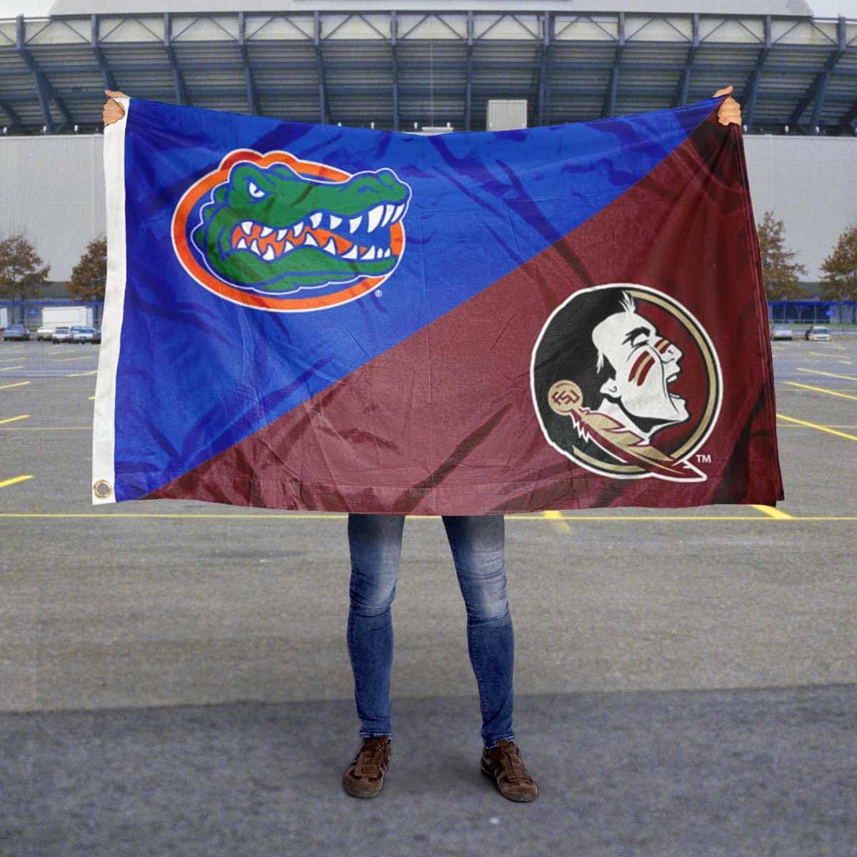 Florida vs. Florida State House Divided 3x5 Flag