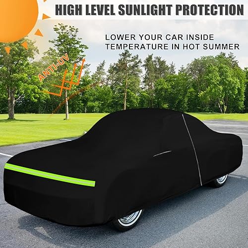 Miniatura 7 de SAPUBK Funda impermeable para automóvil compatible con Volkswagen Karmann GHIA Coupe 1955-1974, 210T, para todo tipo de clima, con cremallera