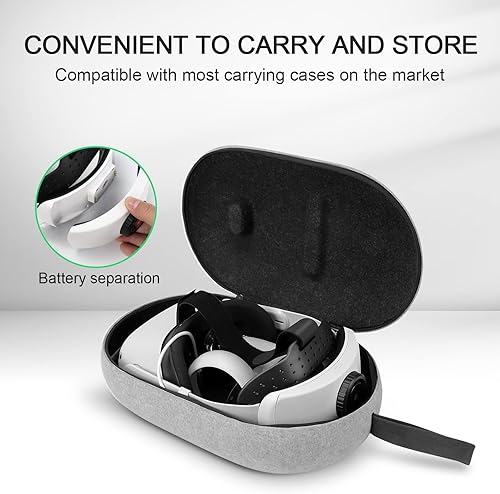 Miniatura 4 de BUSQUEDA Elite Strap with Dual Magnetic Battery Pack for MetaOculus Quest 2,Twin Replaceable Battery Combo 6000mAh x2 VR Power,