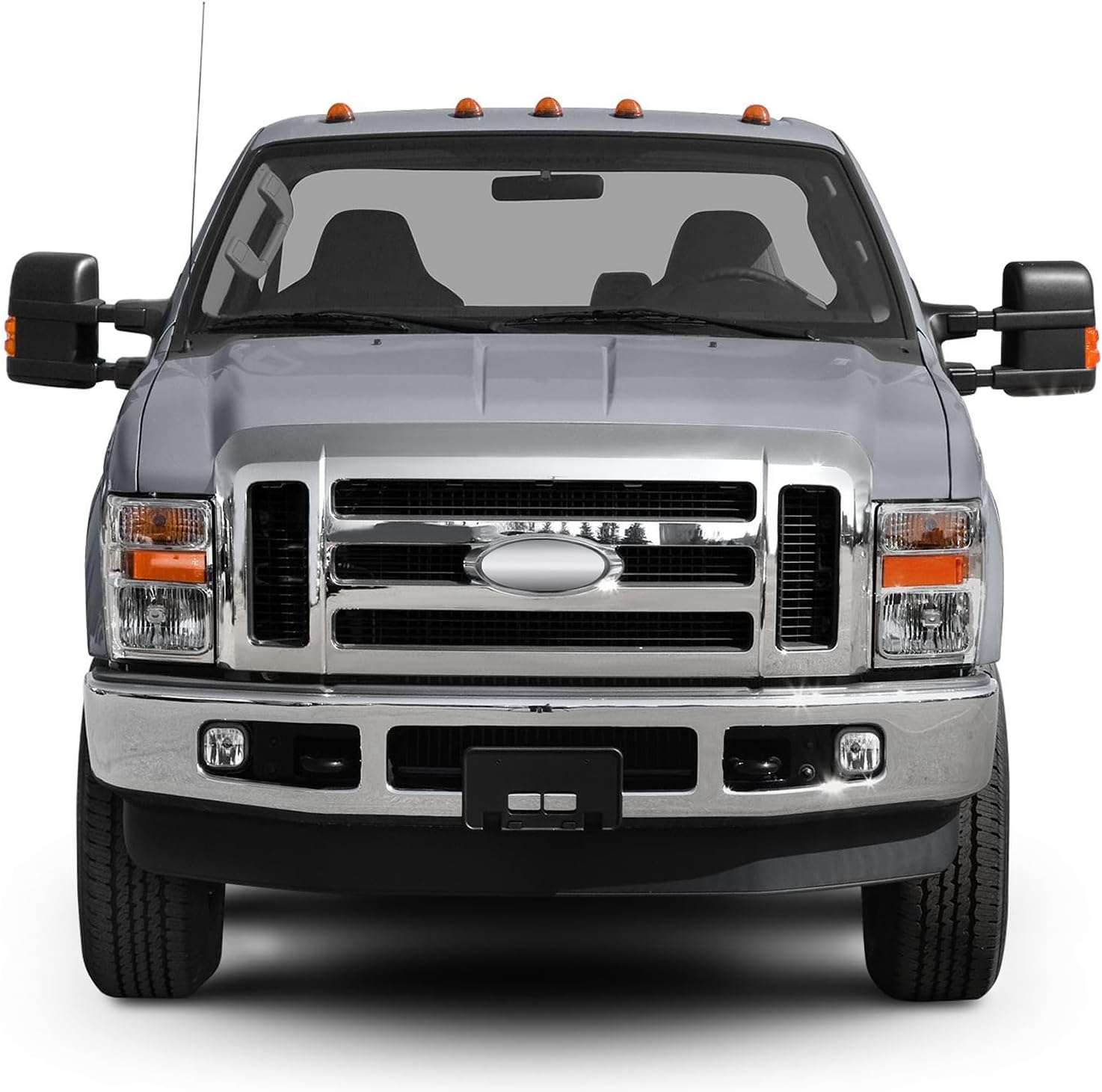 DNA MOTORING FL-ZTL-332-CH Front Bumper Fog Light Driver & Passenger Side Enhance visibility [Compatible with 08-10 Ford F250 350 450 550 SD]