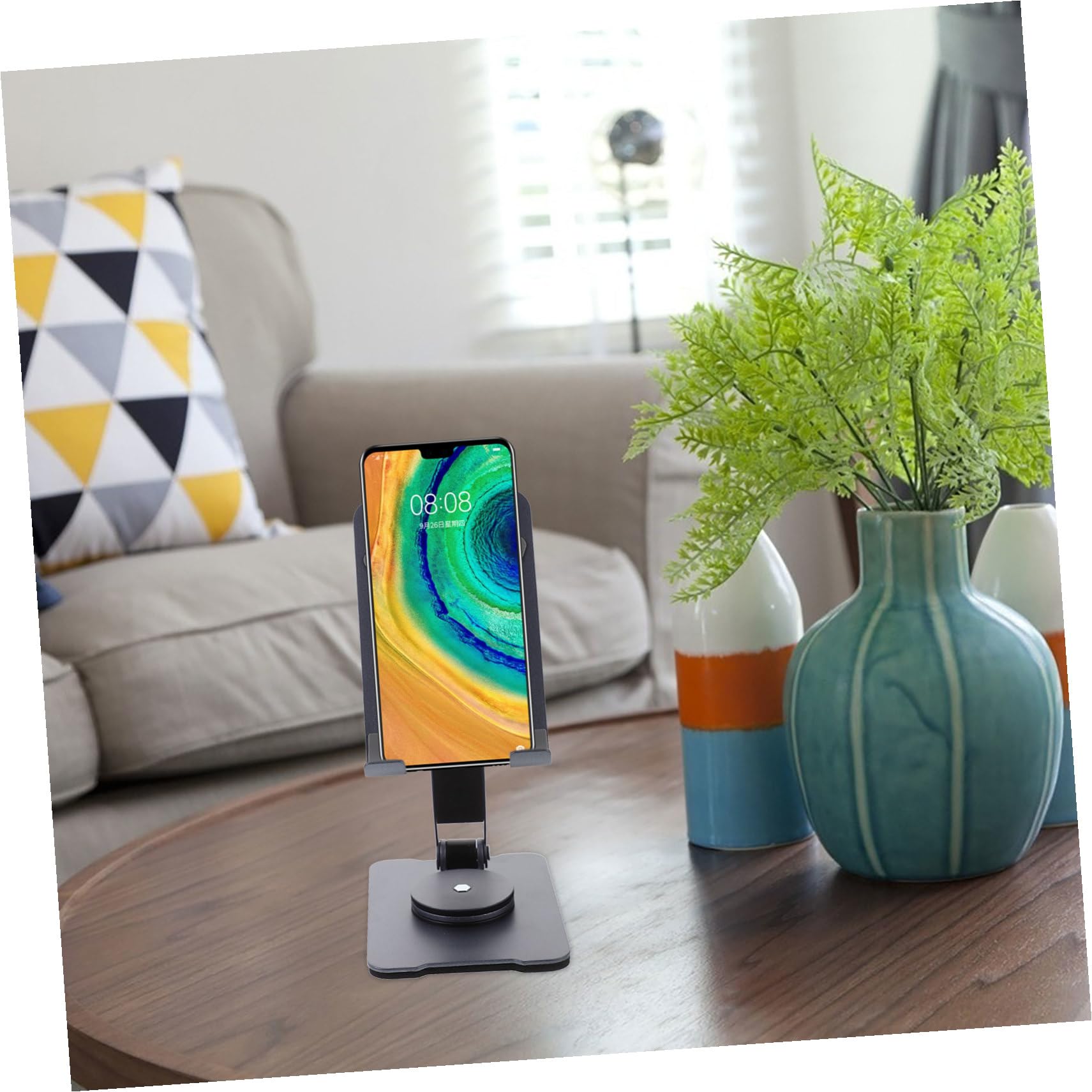 Soporte Plegable Giratorio para Teléfono Móvil, Altura Ajustable