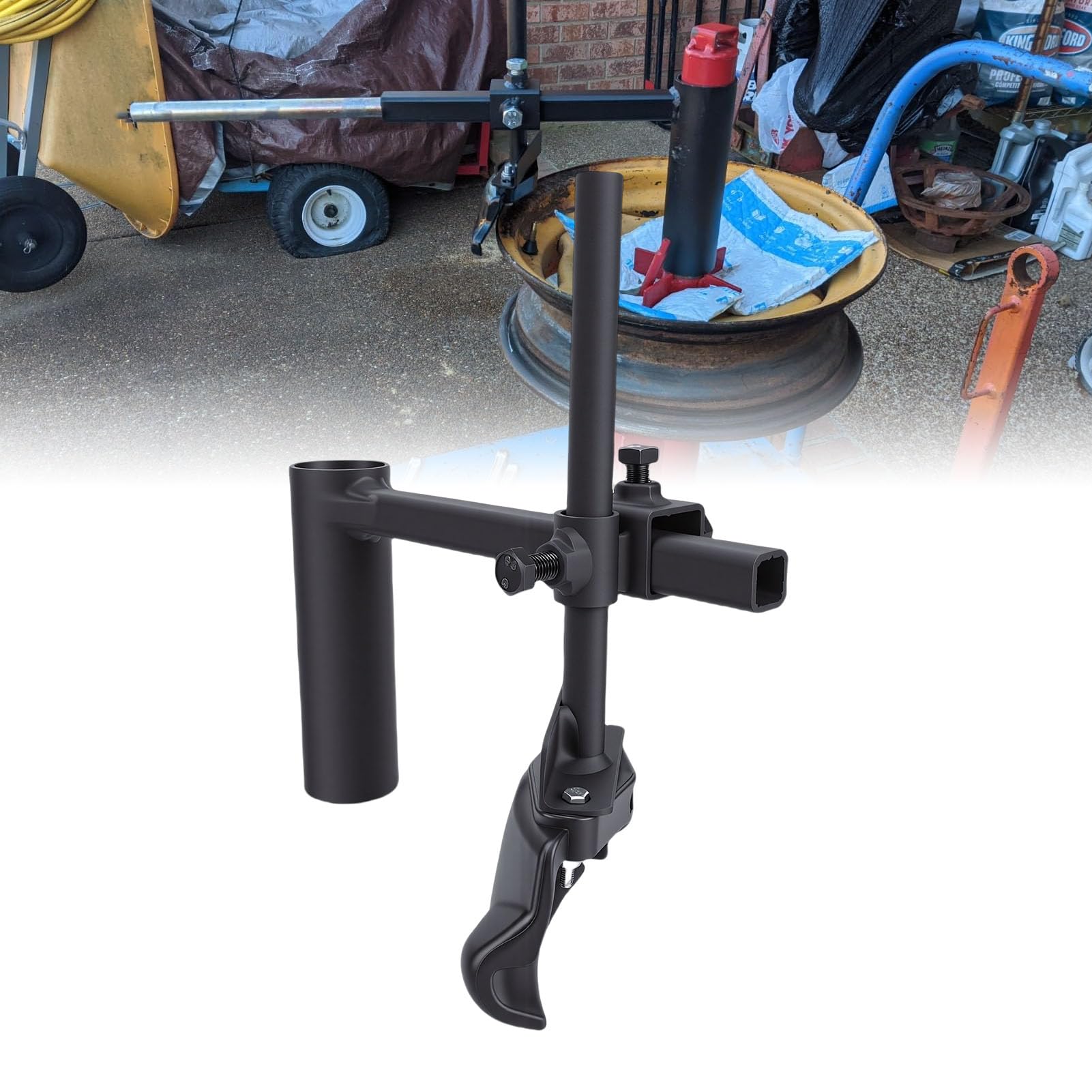 Smontagomme manuale Kit testa d'anatra Strumento di montaggio per rimozione pneumatici testa d'anatra in acciaio al carbonio premium per pneumatici 16-21 pollici Durevole